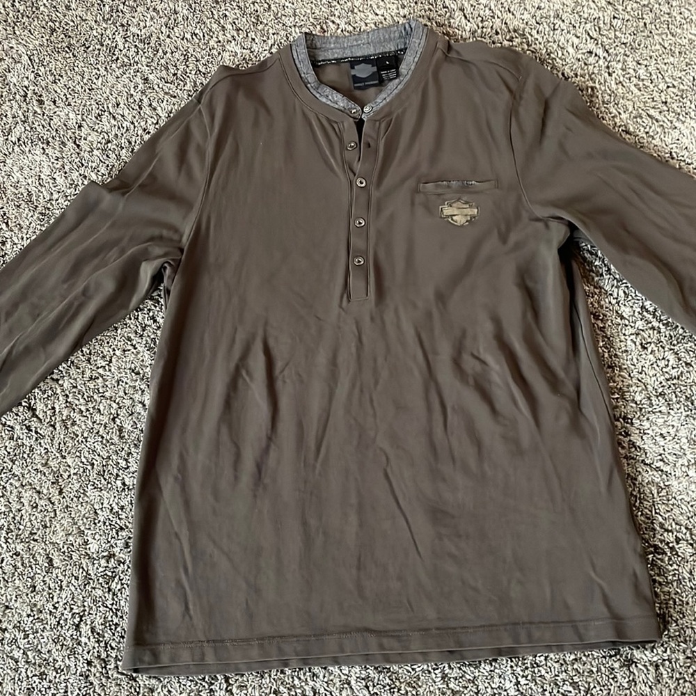 Harley Davidson long sleeved top size Lg